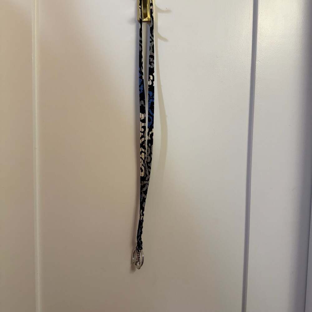 Vera Bradley Canterberry Cobalt Cotton Lanyard